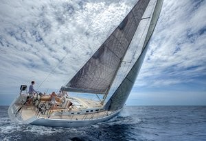 Cruising yacht with a Mediterranean cockpit